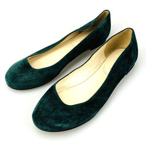 Walin & Wolff Suede Slip on Ballet Flats Size 8.5 Green Made In Italy